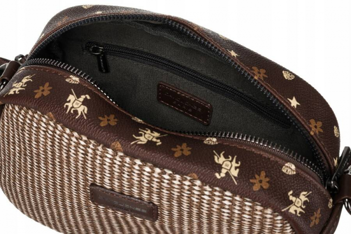 Geanta messenger de dama mica din piele ecologica - David Jones PTR-6875-1 BRO [5]