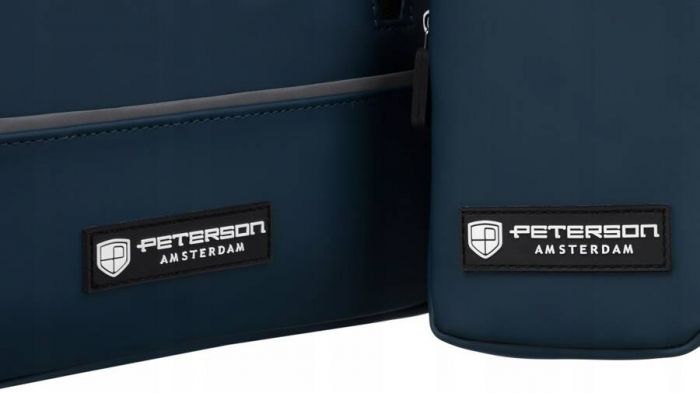 Rucsac solid de oraș din material sintetic cu husă inclusă - Peterson PTR-PTN EB97-6526 NA [7]