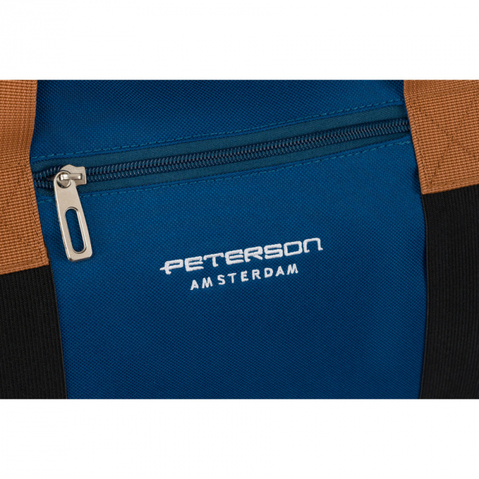 Geantă de călătorie din poliester impermeabil, bleumarin - Peterson PTR-PTN 23145-8212 NAVY [4]