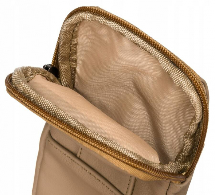 Mini geanta de dama din piele naturala - Rovicky PTR-DHN-201-CLB-7554 KHA [4]
