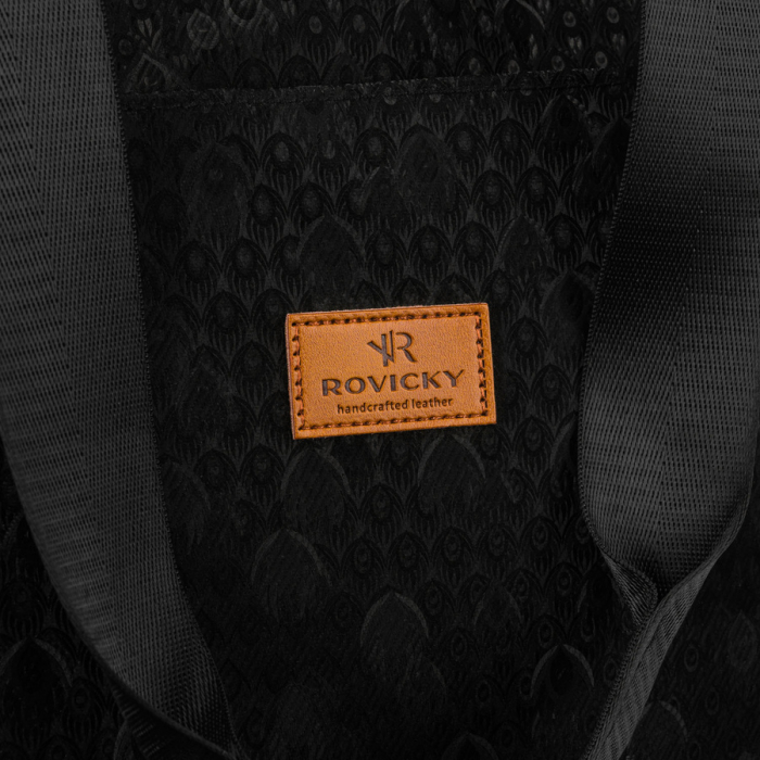 Geantă de cumpărături din material textil negru - Rovicky PTR-R-TZ-01-2417 BLACK W [4]