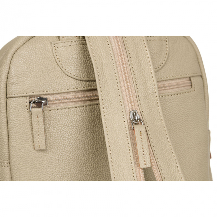 Rucsac din piele naturala urban pentru femei bej - Rovicky PTR-RV-2629-FTS-3004 BEI [8]