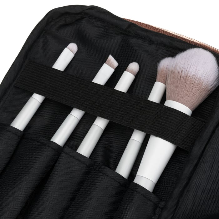 Geantă practică pentru cosmetice din material sintetic, de culoare bej, cu un singur compartiment - Peterson PTR-PTN KOS-DA-11P BEIGE [9]