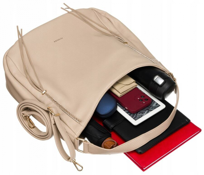 Geanta de dama incapatoare, urban, din piele ecologica - Peterson PTR-PTN 8044-1-9565 BE [8]