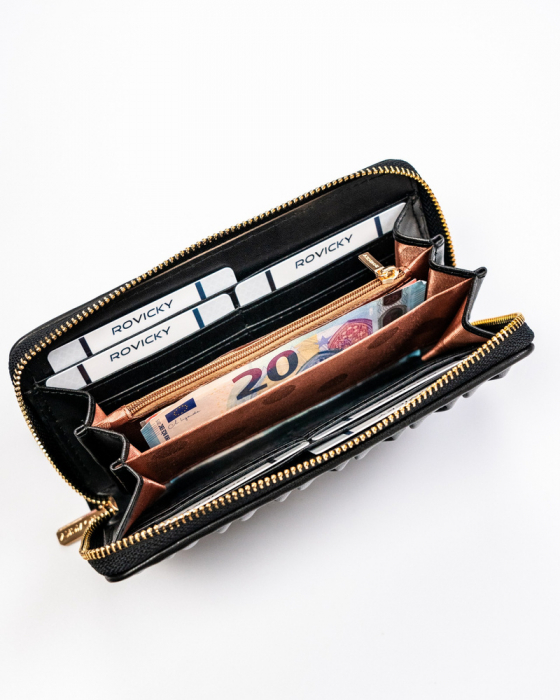 Portofel dama din piele Rovicky PTR-R-PFF-01-6090 BL [7]