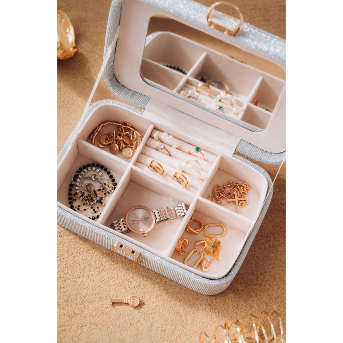 Cutie argintie spațioasă și elegantă, cu încuietoare cu cheie - Peterson PTR-PTN SZK-07-3071 SILV [7]