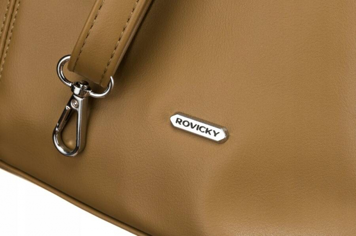 Geanta shopper de dama clasica din piele ecologica - Rovicky PTR-R-073-03-0461 BEI [4]