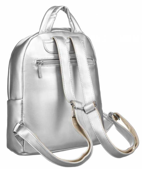 Rucsac elegant de dama din piele ecologica - David Jones PTR-6721-2 SIL [3]