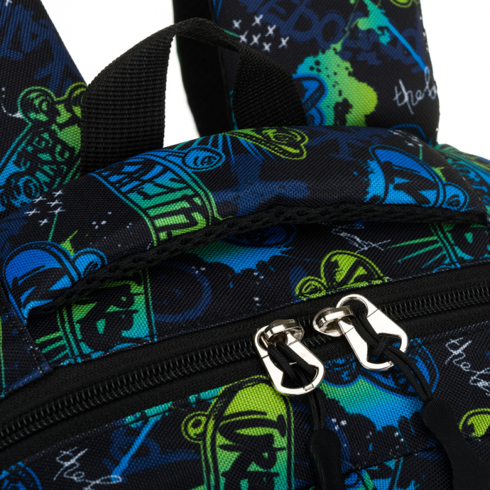 Rucsac școlar din poliester cu model de skateboard - Peterson PTR-PTN BIEDRONKA B25 [11]