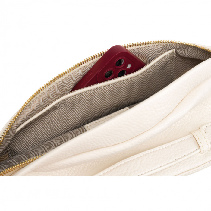 Geantă urbană de damă bej din piele ecologică, tip borseta sau geantă de umăr crossbody Peterson PTR-PTN SSY-2-F19 L.BEIG [8]