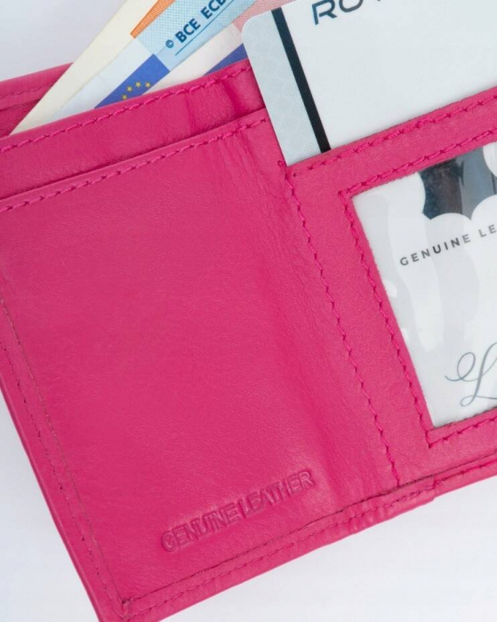 Portofel dama din piele naturala Rovicky PTR-R-20-LFN-2909 MAGENTA [8]