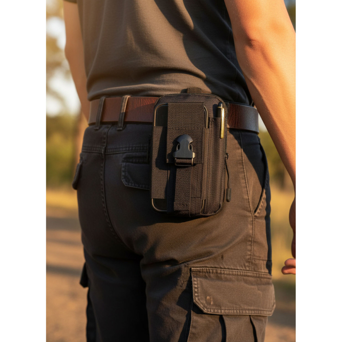 Husă neagră pentru centură, confecționată din poliester rezistent - Rovicky PTR-R-064-9237 BLACK [5]