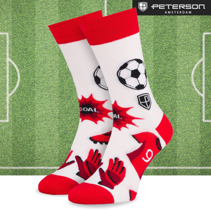 Set de șosete bărbătești cu motiv de fotbal, mărimile 38-44 - Peterson PTR-PTN SML-S3W-FB-38-44 [14]