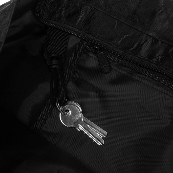 Geantă mare de damă neagră cu model, închisă cu fermoar - Rovicky PTR-R-TZ15605-2424 BLACK [6]