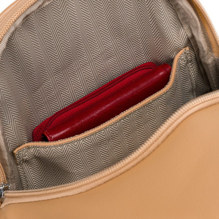 Geantă de umăr sport bej pentru femei, geantă crossbody, din piele ecologică, Peterson PTR-PTN SSY-1-PIL BAIGE [7]