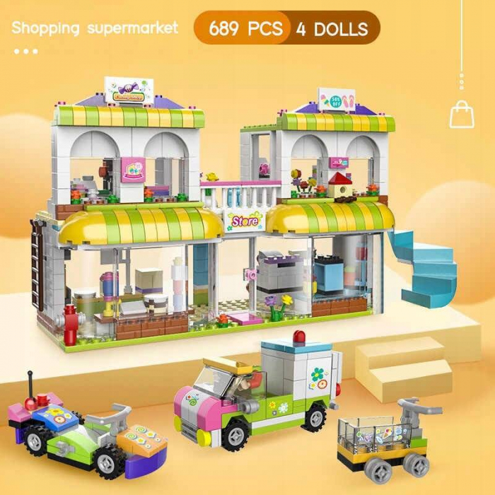 Set de blocuri Shop - Cedar4Kids PTR-ZZK-2080-LX.A067 MIX [2]
