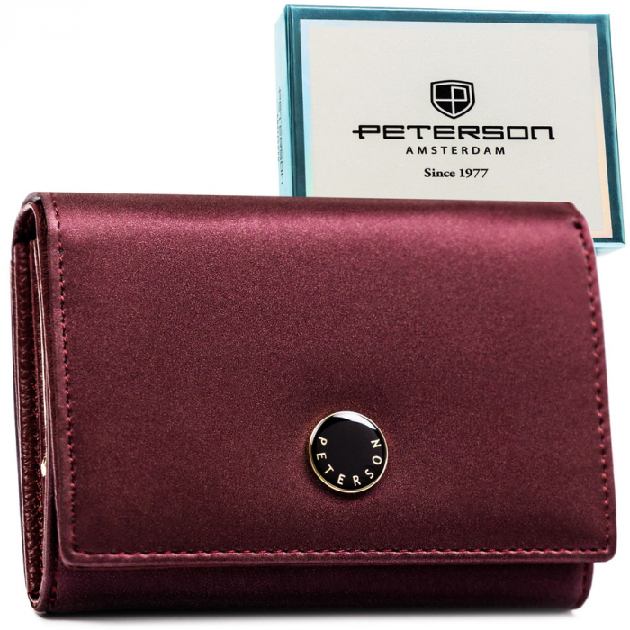 Portofel din piele naturala pentru femei Peterson PTR-PTN PS445-HNL PURPLE [1]