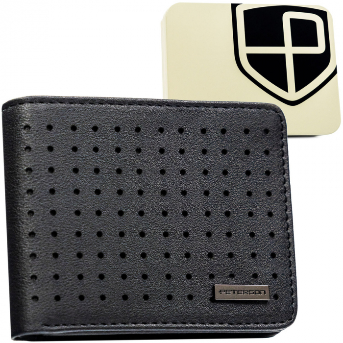 Portofel din piele pentru barbati Peteson PTR-PTN EH-03Z BLACK [1]