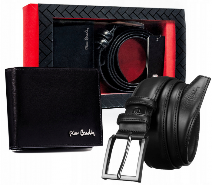 Set cadou barbati portofel si curea din piele naturala Pierre Cardin PTR-ZM-PC33 [13]