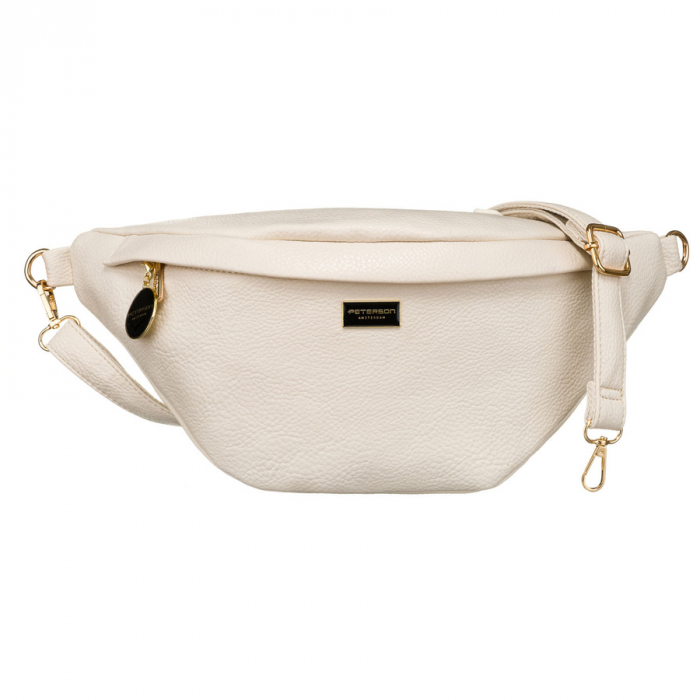 Geantă urbană de damă bej din piele ecologică, tip borseta sau geantă de umăr crossbody Peterson PTR-PTN SSY-2-F19 L.BEIG [2]