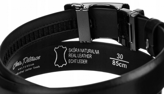 Curea barbati din piele naturala Peterson PTR-PTN A001 BL [3]
