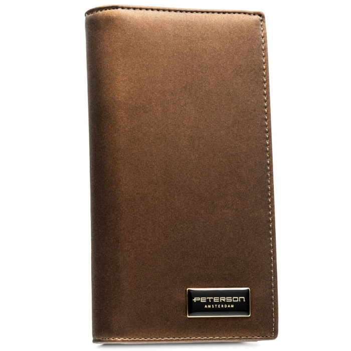 Portofel din piele pentru femei Peterson PTR-PTN PS1431-HNL BROWN [2]