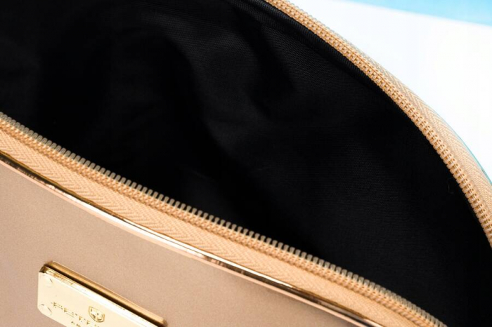 Geantă pentru cosmetice de călătorie de culoare aurie din material sintetic impermeabil - Peterson PTR-PTN K24-05-5956 GOLD [5]