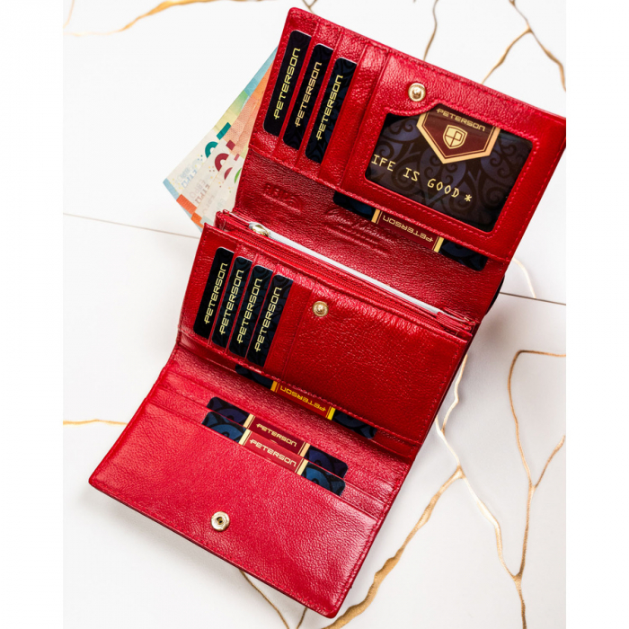 Portofel dama din piele Peterson PTR-PTN PS112-HNL RED [8]