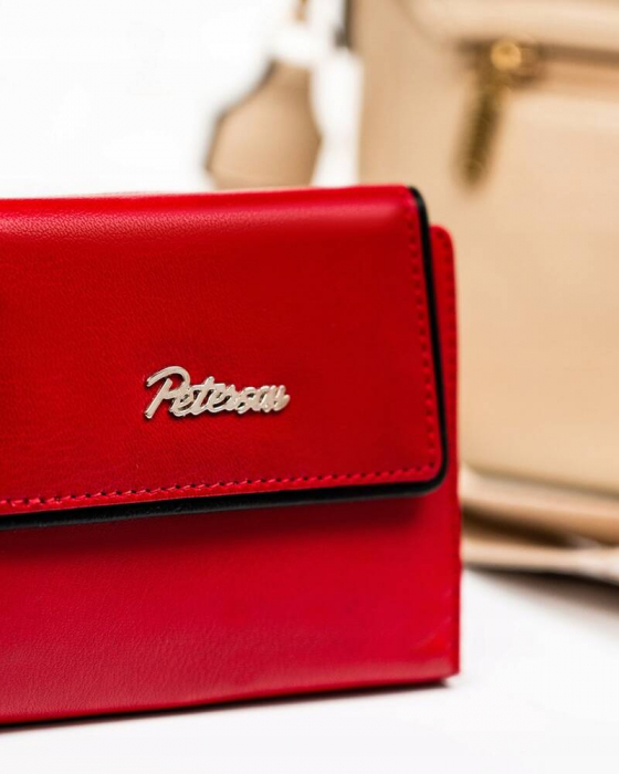 Portofel dama din piele naturala Peterson PTR-PTN KA-26-9580 RED/B [4]