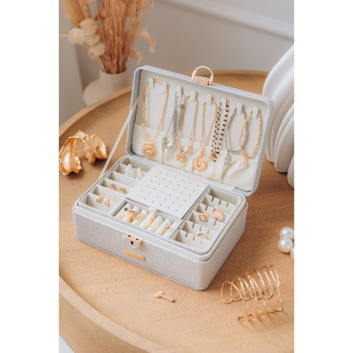 Cutie elegantă din argint cu zăvor și cheie - Peterson PTR-PTN SZK-08-3101 SILV [7]