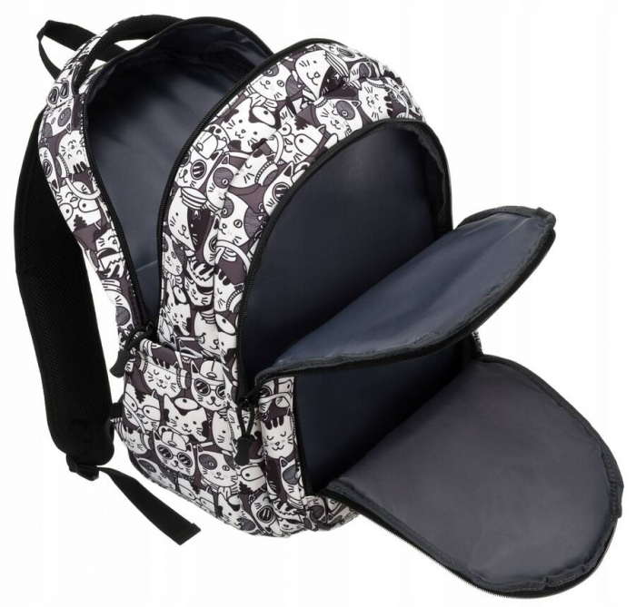 Rucsac practic de școală cu port USB care se potrivește în format A4 - Peterson PTR-PTN 77711-6616 PRT-9 [5]