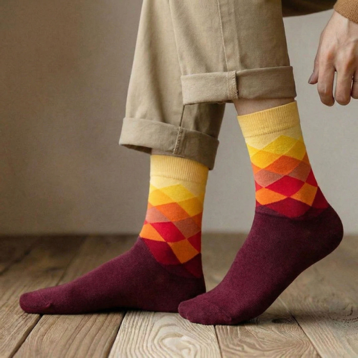 Set de 5 perechi de șosete bărbătești, mărimea 40-45, din bumbac și poliester - Peterson PTR-PTN SML-S5-40-45-RO2 [39]