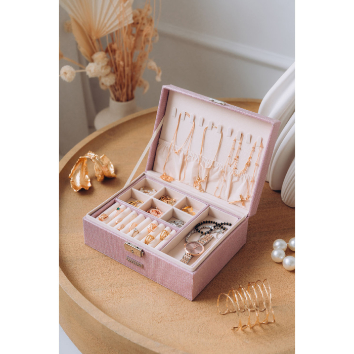 Cutie de bijuterii cu cheie, roz - Peterson PTR-PTN SZK-11-5936 PINK [5]