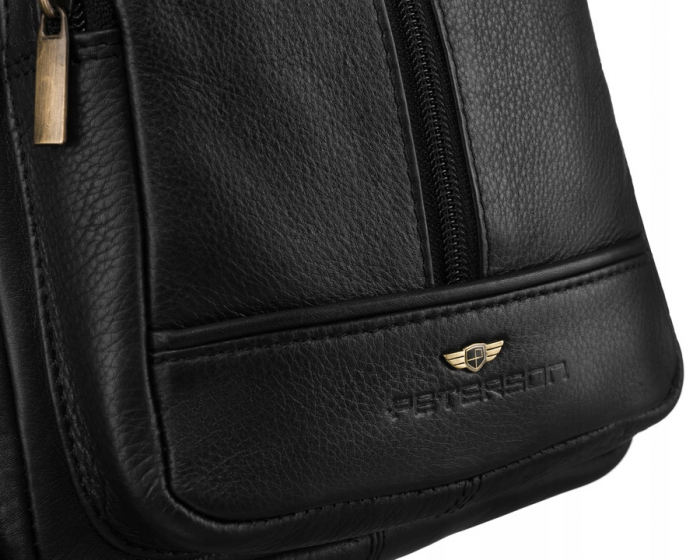 Rucsac din piele naturala Peterson PTR-PTN 2981-NDM-3571 BL [4]