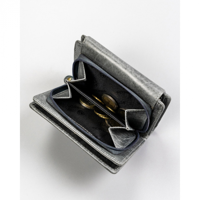 Portofel dama din piele naturala Peterson PTR-PTN WD2-VLCN-4499 BL [10]