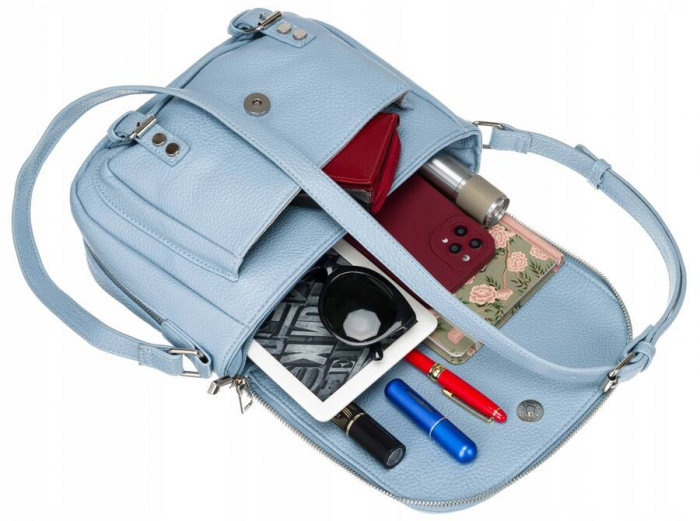 Geanta messenger dama din piele ecologica - Rovicky PTR-R-TOR-ALE-2-3790 BLU [7]