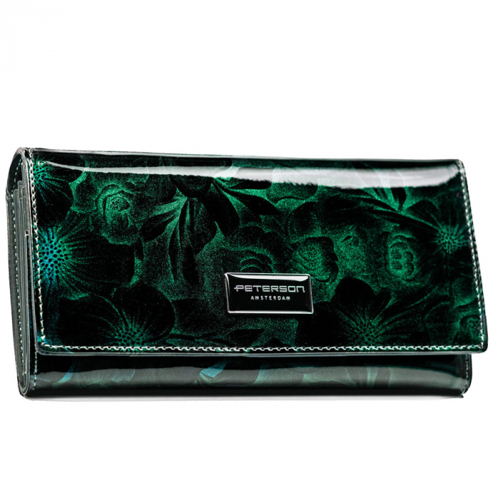 Portofel dama din piele naturala Peterson PTR-PTN PS122-FDS GREEN [1]