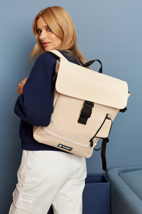 Rucsac solid de oraș din material sintetic cu husă inclusă - Peterson PTR-PTN EB97-6533 BE [11]