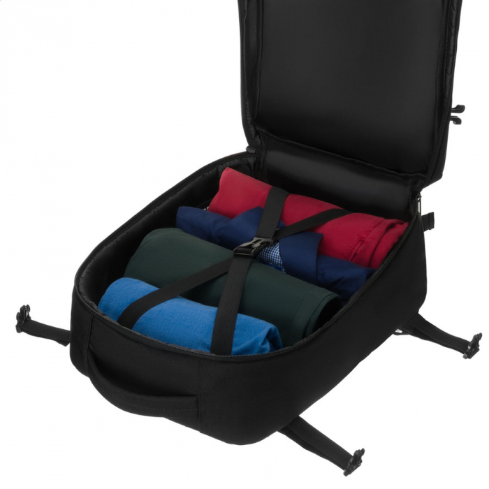 Rucsac de călătorie negru din poliester, perfect pentru bagajul de mână - Peterson PTR-PTN BHX-04 -0048 Bl [8]