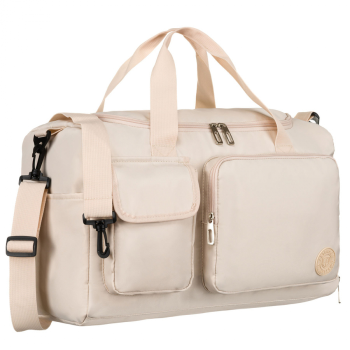 Geantă de voiaj sport din poliester bej, cu două compartimente - Peterson PTR-PTN 23032-8267 BEIGE [1]