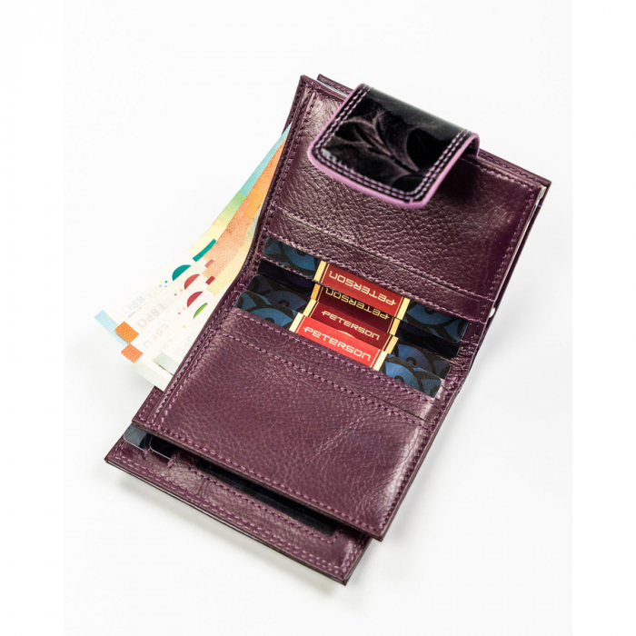 Portofel dama din piele naturala Peterson PTR-PTN PS329-FDS PURPLE [7]
