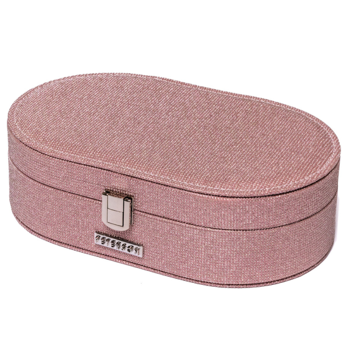 Cutie de bijuterii de culoarea somonului cu închidere cu zăvor - Peterson PTR-PTN SZK-12-5981 ROSE [6]