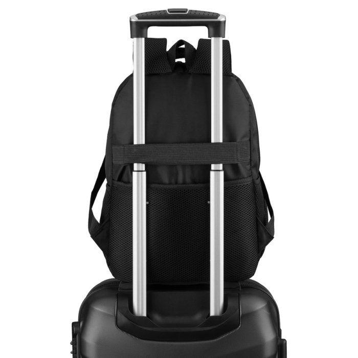 Rucsac de călătorie spațios pentru avion, fabricat din poliester, de culoare neagră - Rovicky PTR-R-MP3-02-7502-BLACK [11]