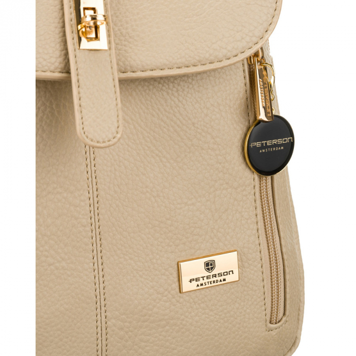 Rucsac urban de dama cu clips din piele ecologica - David Jones PTR-6865-3 NA [7]