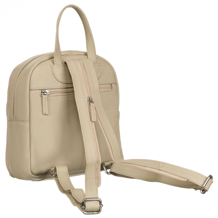 Rucsac din piele naturala urban pentru femei bej - Rovicky PTR-RV-2629-FTS-3004 BEI [4]