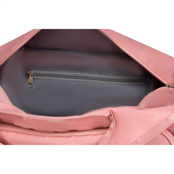 Geantă de voiaj sport din poliester roz cu închidere cu fermoar - Peterson PTR-PTN 24480 D.PINK-D.P [8]