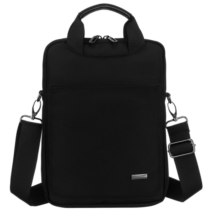 Geantă messenger mică și practică din Cordura neagră, cu închidere cu fermoar - Peterson PTR-PTN-73216-2119 BLACK [2]