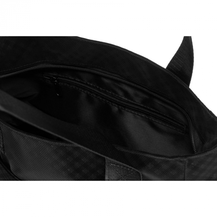 Geantă de damă neagră, din poliester, acoperită cu un model geometric - Rovicky PTR-R-TZ-01-2363 BLACK W [5]