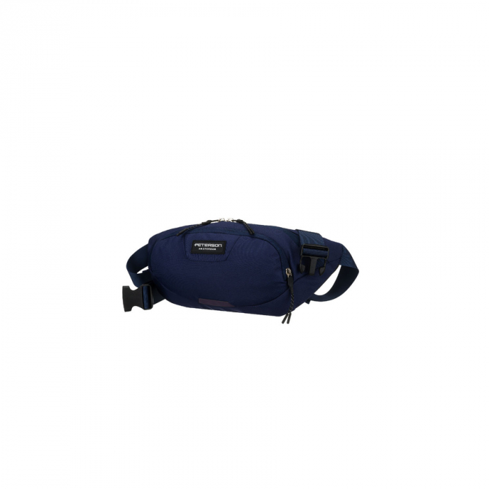 Geantă sport tip borseta din poliester bleumarin cu închidere cu fermoar - Peterson PTR-PTN SWY-01-8443 NAVY [8]