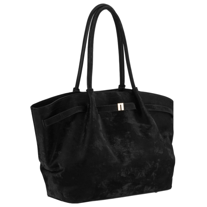 Geantă mare de damă, neagră, din piele ecologică - Peterson PTR-PTN TOR-ALE-25 BLACK [1]